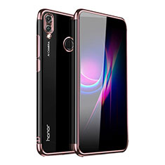 Ultra-thin Transparent TPU Soft Case Cover H02 for Huawei P Smart (2019) Rose Gold