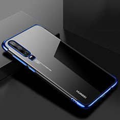 Ultra-thin Transparent TPU Soft Case Cover H02 for Huawei P30 Blue