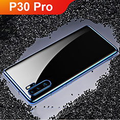 Ultra-thin Transparent TPU Soft Case Cover H02 for Huawei P30 Pro Blue