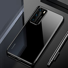 Ultra-thin Transparent TPU Soft Case Cover H02 for Huawei P40 Black
