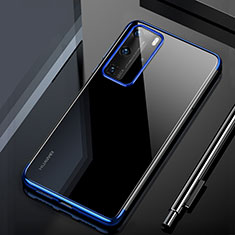 Ultra-thin Transparent TPU Soft Case Cover H02 for Huawei P40 Pro Blue