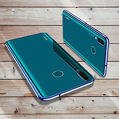 Ultra-thin Transparent TPU Soft Case Cover H02 for Huawei Y9 (2019) Blue