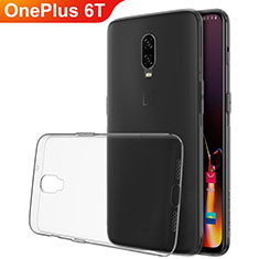 Ultra-thin Transparent TPU Soft Case Cover H02 for OnePlus 6T Gray