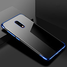 Ultra-thin Transparent TPU Soft Case Cover H02 for OnePlus 7 Blue