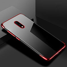 Ultra-thin Transparent TPU Soft Case Cover H02 for OnePlus 7 Red