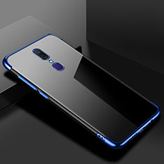 Ultra-thin Transparent TPU Soft Case Cover H02 for Oppo A9 Blue