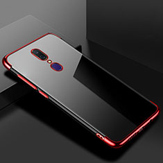Ultra-thin Transparent TPU Soft Case Cover H02 for Oppo A9X Red