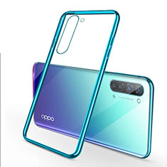 Ultra-thin Transparent TPU Soft Case Cover H02 for Oppo F15 Green