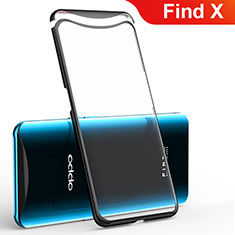 Ultra-thin Transparent TPU Soft Case Cover H02 for Oppo Find X Black