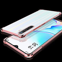 Ultra-thin Transparent TPU Soft Case Cover H02 for Oppo K5 Rose Gold