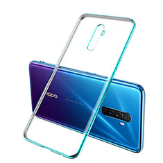 Ultra-thin Transparent TPU Soft Case Cover H02 for Oppo Reno Ace Green