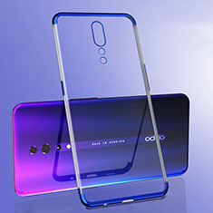 Ultra-thin Transparent TPU Soft Case Cover H02 for Oppo Reno Z Blue