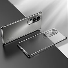 Ultra-thin Transparent TPU Soft Case Cover H02 for Oppo Reno10 Pro+ Plus 5G Black