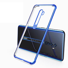 Ultra-thin Transparent TPU Soft Case Cover H02 for Oppo Reno2 Blue