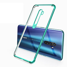 Ultra-thin Transparent TPU Soft Case Cover H02 for Oppo Reno2 Green