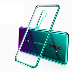 Ultra-thin Transparent TPU Soft Case Cover H02 for Oppo Reno2 Z Green
