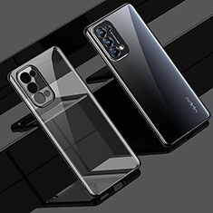 Ultra-thin Transparent TPU Soft Case Cover H02 for Oppo Reno5 5G Black