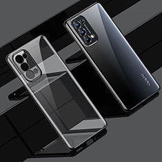 Ultra-thin Transparent TPU Soft Case Cover H02 for Oppo Reno5 Pro 5G Black