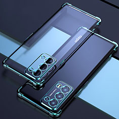 Ultra-thin Transparent TPU Soft Case Cover H02 for Oppo Reno6 Pro 5G Green