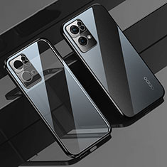 Ultra-thin Transparent TPU Soft Case Cover H02 for Oppo Reno7 Pro 5G Black