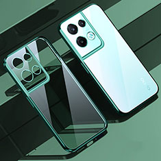 Ultra-thin Transparent TPU Soft Case Cover H02 for Oppo Reno8 5G Green