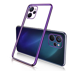 Ultra-thin Transparent TPU Soft Case Cover H02 for Realme 10 5G Purple
