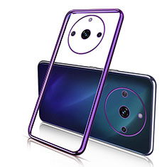 Ultra-thin Transparent TPU Soft Case Cover H02 for Realme 11 Pro 5G Purple