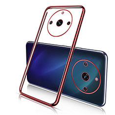 Ultra-thin Transparent TPU Soft Case Cover H02 for Realme 11 Pro 5G Red