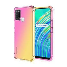 Ultra-thin Transparent TPU Soft Case Cover H02 for Realme 7i Yellow