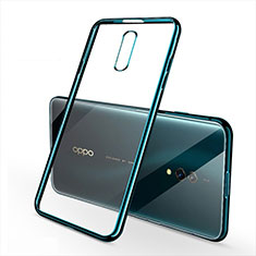 Ultra-thin Transparent TPU Soft Case Cover H02 for Realme X Green