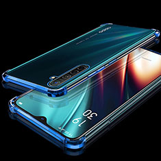 Ultra-thin Transparent TPU Soft Case Cover H02 for Realme X2 Blue