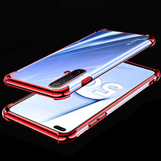 Ultra-thin Transparent TPU Soft Case Cover H02 for Realme X50m 5G Red