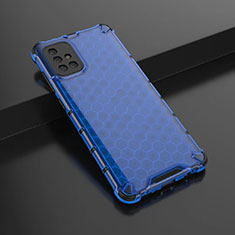 Ultra-thin Transparent TPU Soft Case Cover H02 for Samsung Galaxy A71 4G A715 Blue