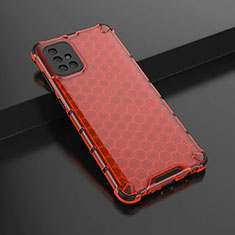 Ultra-thin Transparent TPU Soft Case Cover H02 for Samsung Galaxy A71 5G Red