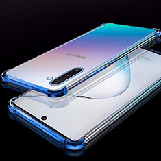 Ultra-thin Transparent TPU Soft Case Cover H02 for Samsung Galaxy Note 10 5G Blue