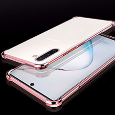 Ultra-thin Transparent TPU Soft Case Cover H02 for Samsung Galaxy Note 10 5G Rose Gold