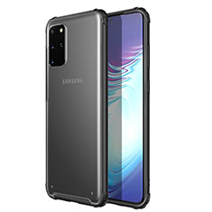 Ultra-thin Transparent TPU Soft Case Cover H02 for Samsung Galaxy S20 Plus Black