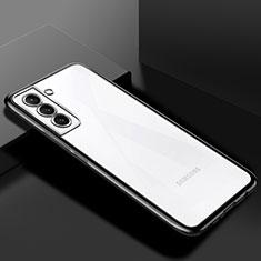Ultra-thin Transparent TPU Soft Case Cover H02 for Samsung Galaxy S21 Plus 5G Black