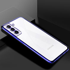 Ultra-thin Transparent TPU Soft Case Cover H02 for Samsung Galaxy S22 5G Blue