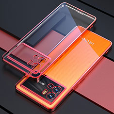 Ultra-thin Transparent TPU Soft Case Cover H02 for Vivo iQOO 9 5G Red