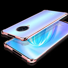 Ultra-thin Transparent TPU Soft Case Cover H02 for Vivo Nex 3 Rose Gold