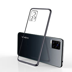 Ultra-thin Transparent TPU Soft Case Cover H02 for Vivo V20 Pro 5G Black
