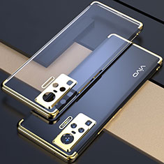 Ultra-thin Transparent TPU Soft Case Cover H02 for Vivo X50 Pro 5G Gold