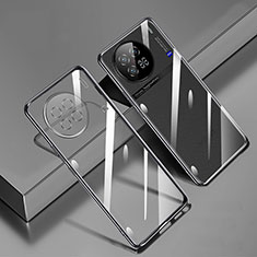Ultra-thin Transparent TPU Soft Case Cover H02 for Vivo X90 5G Black
