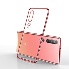 Ultra-thin Transparent TPU Soft Case Cover H02 for Xiaomi Mi 10 Pink