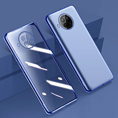 Ultra-thin Transparent TPU Soft Case Cover H02 for Xiaomi Mi 10i 5G Blue