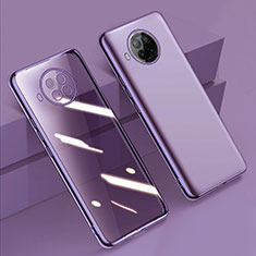 Ultra-thin Transparent TPU Soft Case Cover H02 for Xiaomi Mi 10i 5G Purple