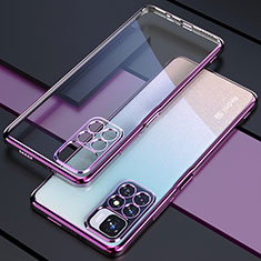 Ultra-thin Transparent TPU Soft Case Cover H02 for Xiaomi Mi 11i 5G (2022) Purple