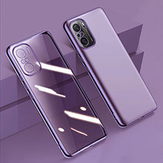 Ultra-thin Transparent TPU Soft Case Cover H02 for Xiaomi Mi 11X 5G Purple