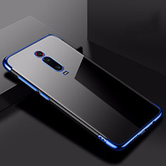 Ultra-thin Transparent TPU Soft Case Cover H02 for Xiaomi Mi 9T Blue